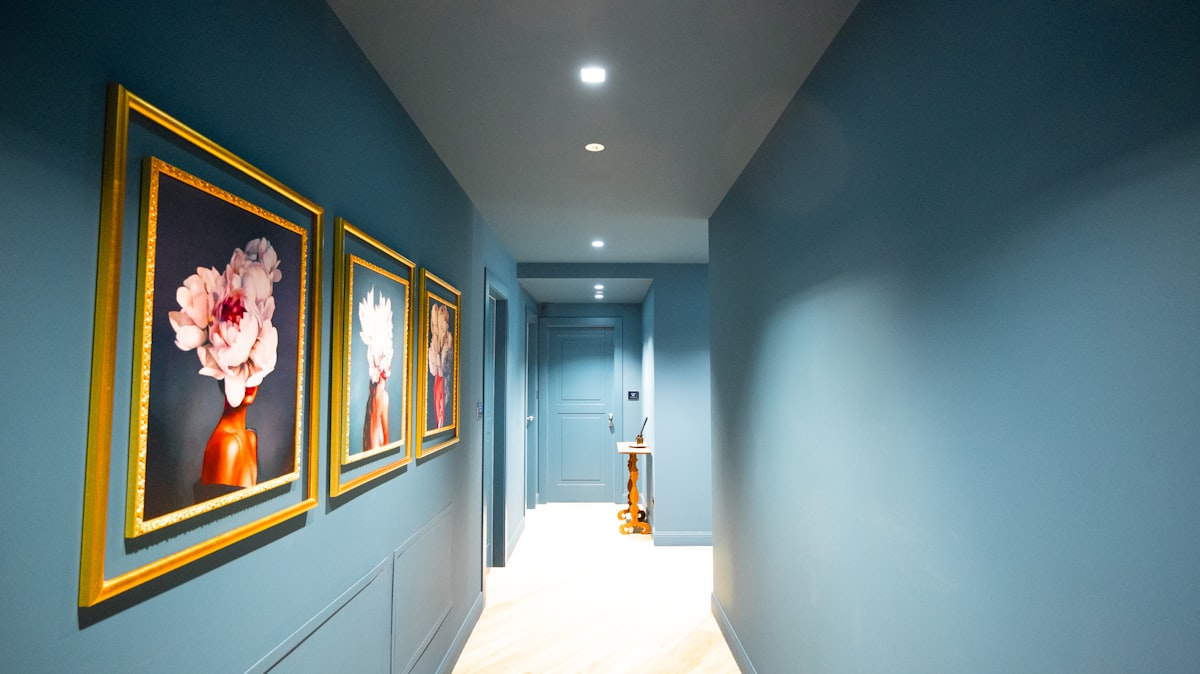 Pantone kiest wit, Flexa blauw, Histor groen